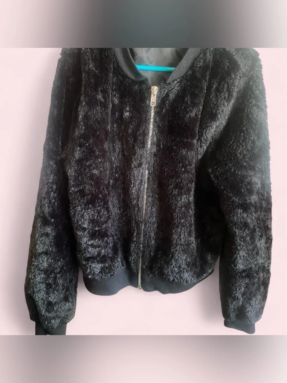 Girls furry bomber